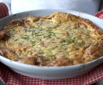 Enkel sötpotatisfrittata i ugnen