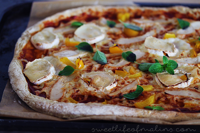 Glutenfri pizza: barbeque chicken!