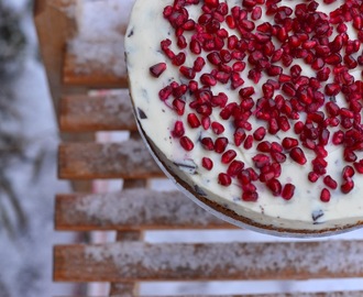 Cheesecake med pepparkaka och choklad