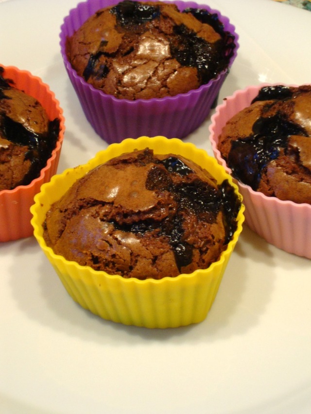 Chokladmuffins med och utan lakrits
