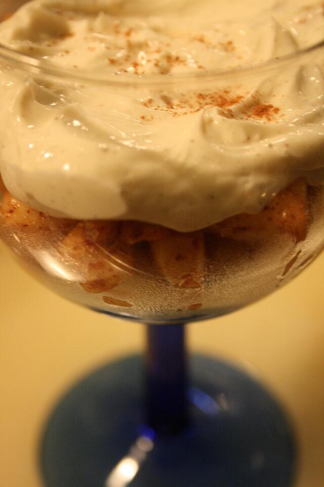 Enkel äppelcheesecake i glas