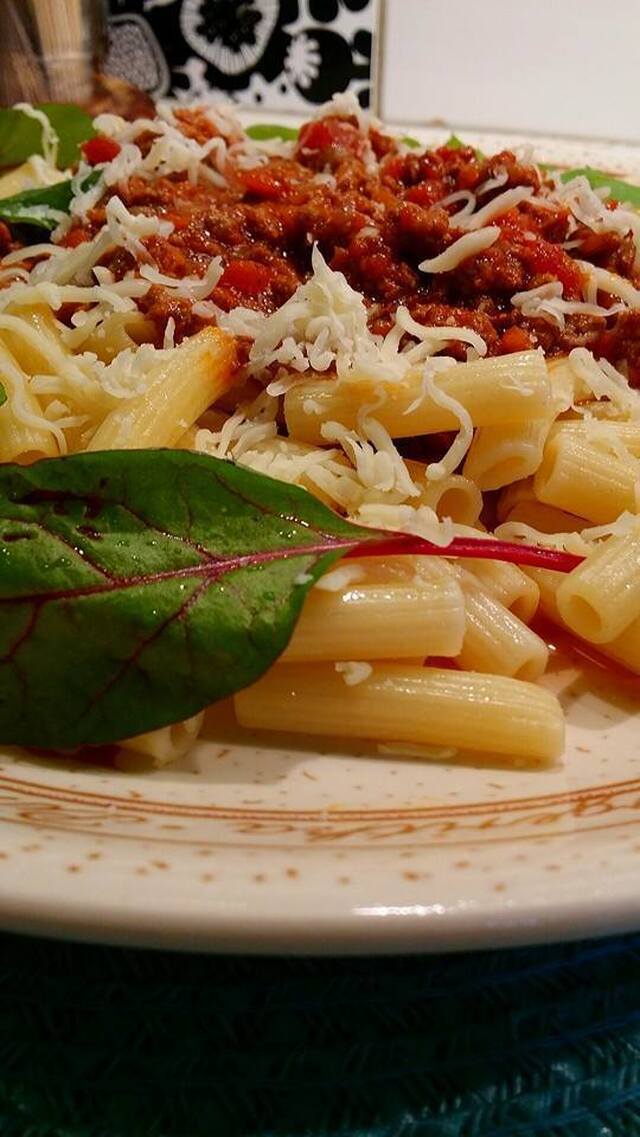 Spaghetti och köttfärssås