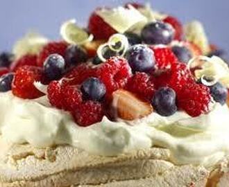 Pavlova med lemoncurd