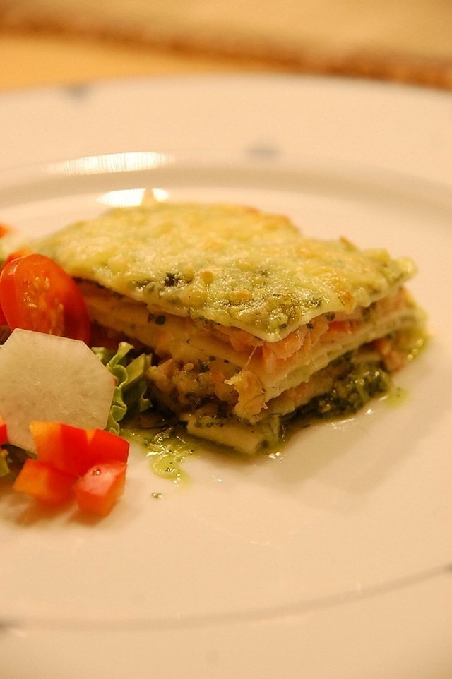 Skandinavien salmon lasagne