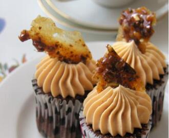 Chocolate cupcake with caramel buttercream...umm...så gott!!