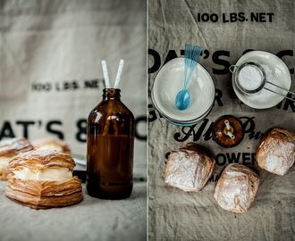 Wienersemlor  - Puff Pastry "Semla" with almond cream, cardamom and whipped cream