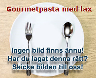 Gourmetpasta med lax