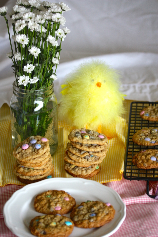 Easter Oatmeal Chocolate Chip Cookies – Påsk Havre och Chocolate Chip Kakor
