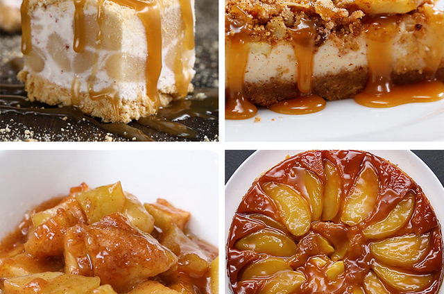Caramel Apple Desserts 4 Ways