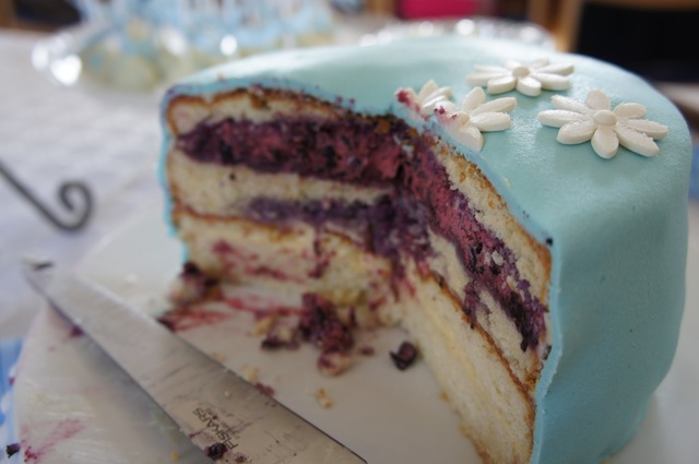 BlåbärsMousse till Tårta