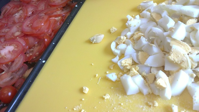 Hoki / Ugnsgratinerad fisk med tomat och ägg!