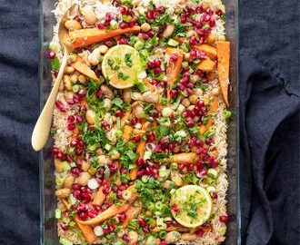 Tahini- och citrongrönsaker allt i ett