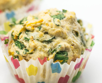 Gorgonzola-Watercress Muffins