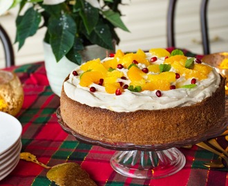 LCHF-cheesecake med smak av pepparkaka och apelsin