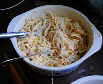 Coleslaw | Jävligt gott - vegetarisk mat och vegetariska recept för alla, lagad enkelt och jävligt gott.