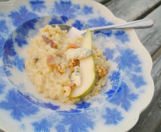 Risotto med gorgonzola och päron