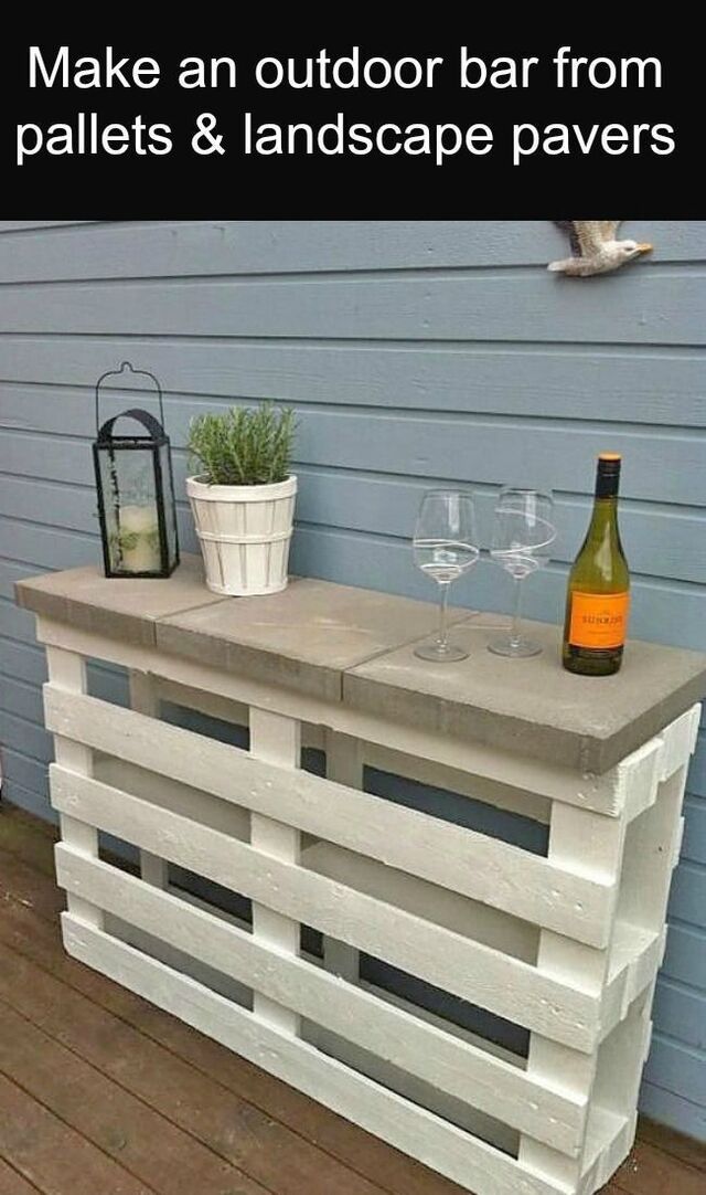 #creative #summer #check #learn #about #hacks #much #more #easy #out #diyCheck out >> Learn much … | Diy outdoor bar, Diy garden furniture, Pallet furniture outdoor