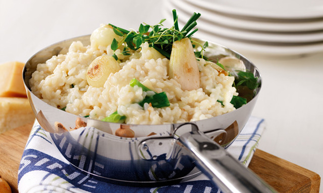 Risotto med soltorkade tomater