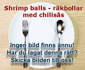 Shrimp balls - räkbollar med chilisås