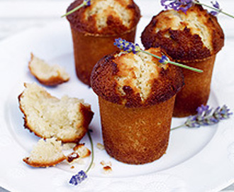 Lavendel- och mandelmuffins