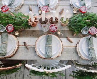 Att Styla ett Grönt Julbord :: Styling a Green Christmas Table