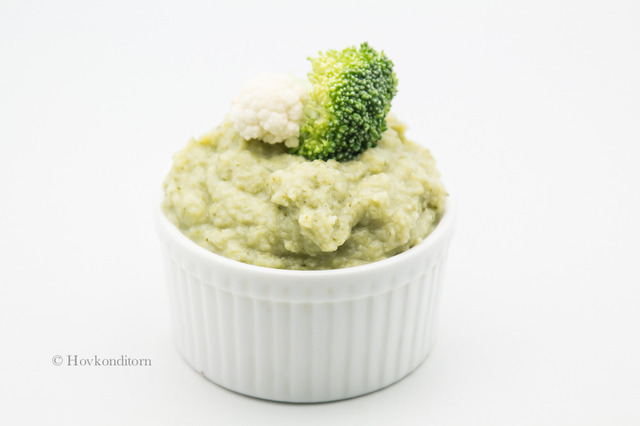 Broccoli-Cauliflower Puree with Parmesan