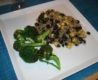 Quinoa med svarta bönor och kummin