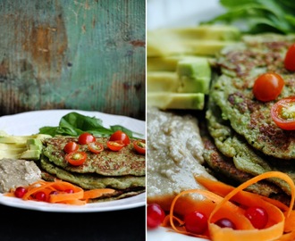 Gröna Pannkakor med Solros-Sesamsmör & Avokado!