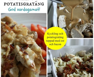 Kyckling och potatisgratäng