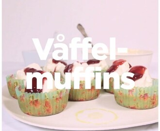 KIT Mat on Instagram: “Våfflor förklädda till muffins! ⁠⠀ ⁠⠀ INGREDIENSER ⁠⠀ ⁠⠀ Ugn: 200°C, 15–20 min⁠⠀ ⁠⠀ Muffins:⁠⠀ • Färdig våffelmix⁠⠀ • Vatten⁠⠀ • Smält…”