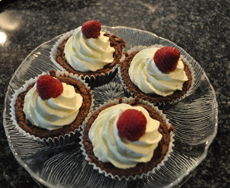 Kladdkakemuffins med rik chokladsmak