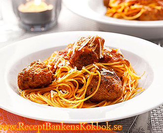 Capellini con polpette di carne allAmericana