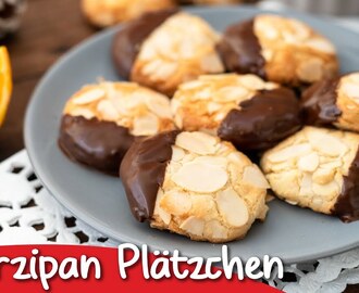 Marzipan Plätzchen backen mit Orange und Schokolade, so lecker! #9 Foodadventskalender 2020 foak2020