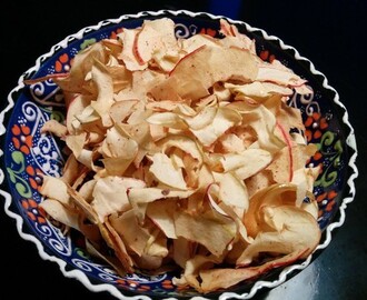 Kryddiga äppelchips