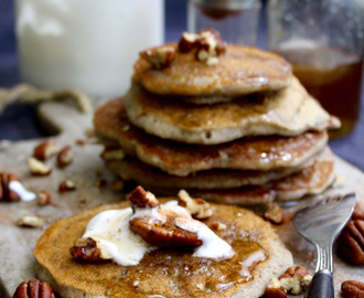 Amerikanska pannkakor – glutenfria, vegan, fullkorn