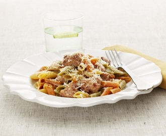 Mezze Penne Tricolore alla Burina