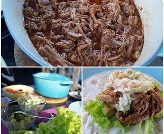 Pulled pork med hemmagjord barbequesås