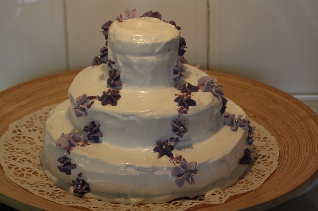 Enkel bröllopstårta!