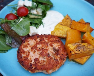 Laxbiffar med limesås och butternut squash