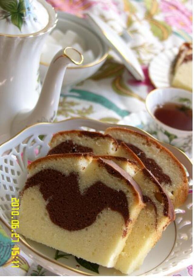 Te times..... with Marble butter cake