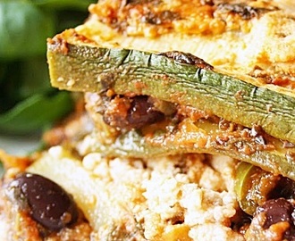 Vegetarisk och glutenfri lasagne