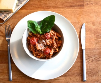 One pot pasta med köttfärs i Crock Pot