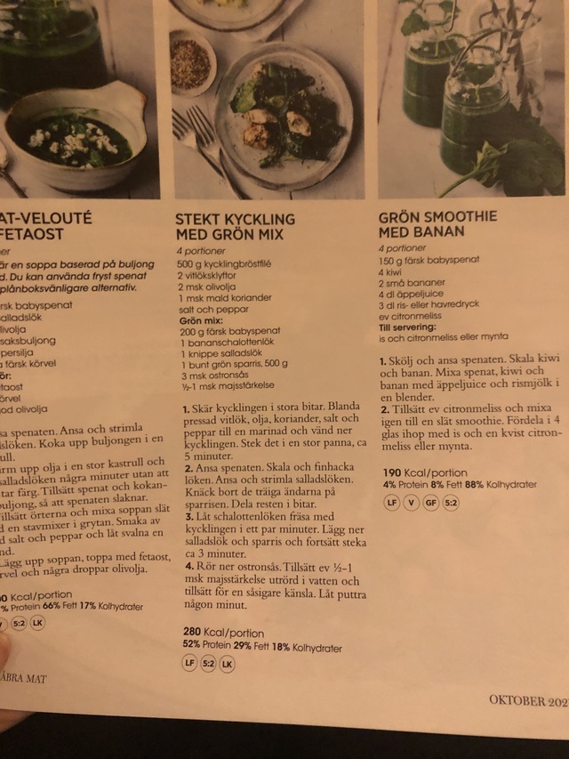 Broccoli o babyspenat m salladslök o ostronsås