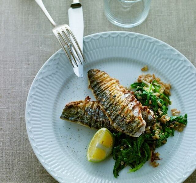 Server stegt makrel, næste gang du skal frokost- eller middagsgæster. Prøv denne opskrift på stegt makrel med en skøn salat. | Opskrifter, Mad, Frokost