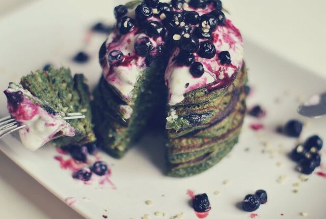 Green superfood pancakes