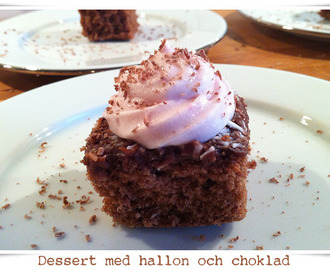 God dessert med mjuk kaka