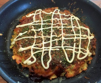 Okonomiyaki med trattkantareller