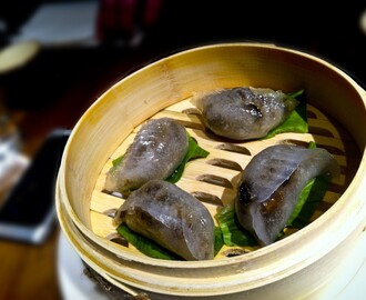 Ångad dim sum med svamp