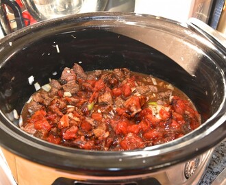 Mustig chiligryta i Crock-Pot