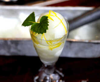 Citronsorbet med vodka